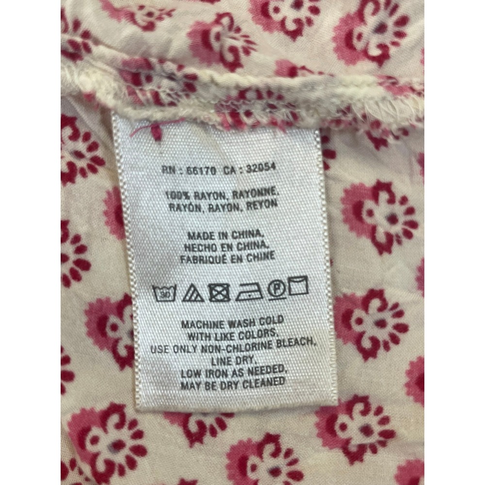 Maeve Women's Pink Floral Print Tunic Top Size 0 - Picture 5 of 5